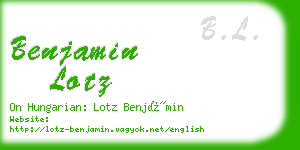 benjamin lotz business card